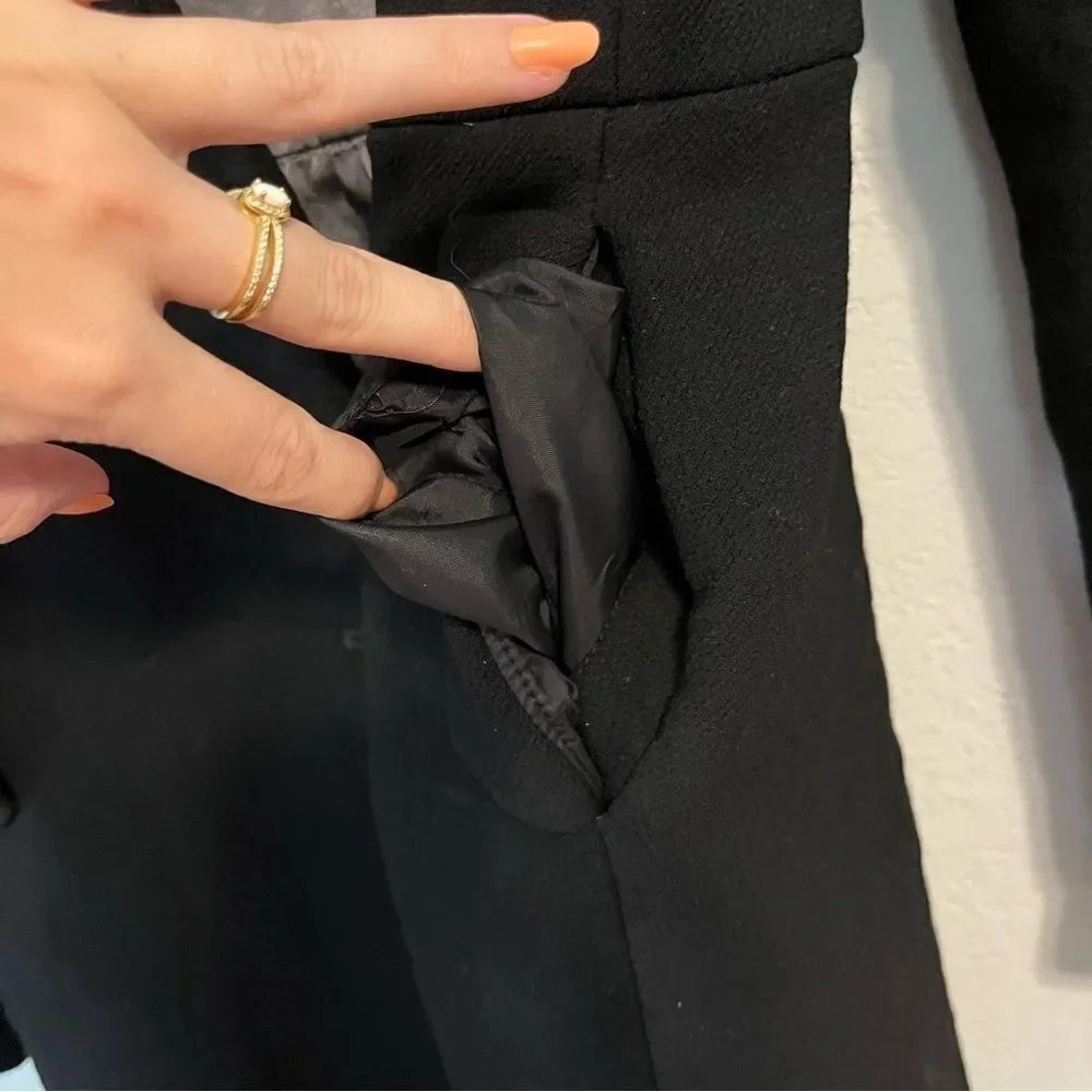J. Crew Black Pea Coat - Picture 11 of 13